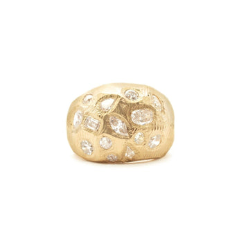 18K Diamond Cocktail Ring with Full Cut Diamonds Rings Page Sargisson
