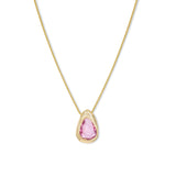 18K Freeform Slider Necklace in Pink Sapphire Necklace Page Sargisson 