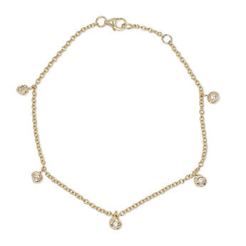 18K 5 Diamond Dot Bracelet Bracelet Page Sargisson