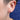 18K Freeform Stud Earring in Ruby Earrings Page Sargisson