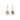 18K Freeform Drop Earring in Lilac Purple Sapphire earrings Page Sargisson