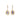 18K Freeform Drop Earring in Lilac Purple Sapphire earrings Page Sargisson