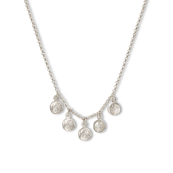 Astrid 5 Charm Necklace Necklace Page Sargisson Sterling Silver