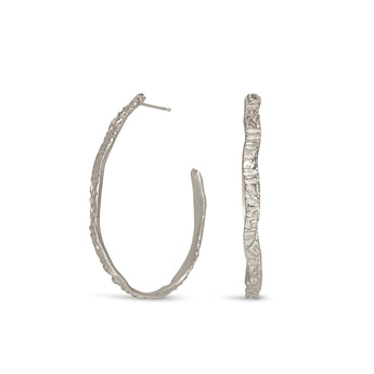Phoebe Hoops Large Earrings Page Sargisson Sterling Silver