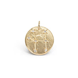10K Zodiac Diamond Constellation Charms Necklace Page Sargisson Cancer 10 Karat Gold with Diamonds 