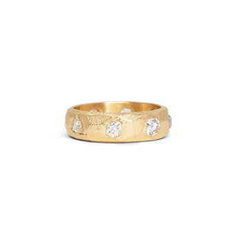 18K Diamond Eternity Band With Old Mine Cuts Rings Page Sargisson