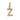 Block Letter Charm Necklace Page Sargisson 10K Gold Z