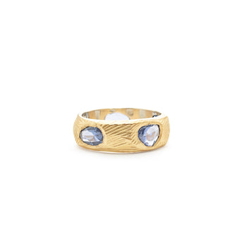 18K Five Sapphire Ring in all Blue Rings Page Sargisson