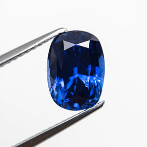 Misfit - 2.98ct Blue Cushion Brilliant Cut Sapphire Hidden Misfit Diamonds 