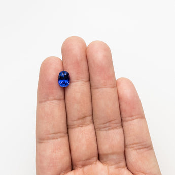 Misfit - 2.98ct Blue Cushion Brilliant Cut Sapphire Hidden Misfit Diamonds 