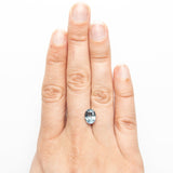Misfit - 2.72ct Blue Oval Brilliant Sapphire Hidden Misfit Diamonds 