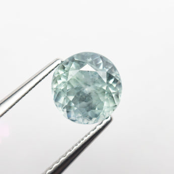 Misfit - 2.02ct Blue/Green Round Brilliant Cut Sapphire Hidden Misfit Diamonds 