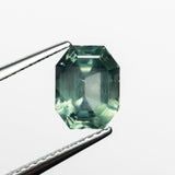 Misfit - 2.52ct Green Cut Corner Rectangle Step Cut Sapphire Hidden Misfit Diamonds 