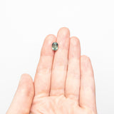 Misfit - 2.52ct Green Cut Corner Rectangle Step Cut Sapphire Hidden Misfit Diamonds 