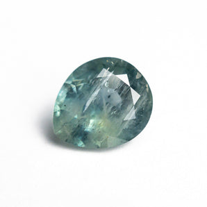Misfit - 3.17ct Blue/Green Pear Brilliant Cut Sapphire Hidden Misfit Diamonds 