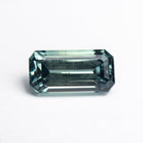 Misfit - 3.59ct Teal Cut Corner Rectangle Step Cut Sapphire Hidden Misfit Diamonds 