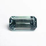 Misfit - 3.59ct Teal Cut Corner Rectangle Step Cut Sapphire Hidden Misfit Diamonds 