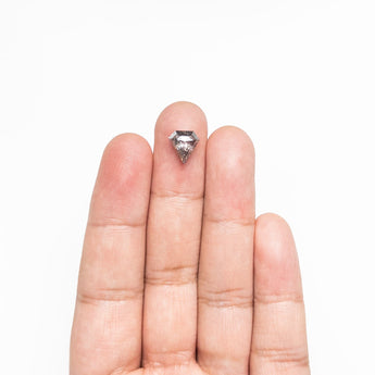 Misfit - 2.31ct Salt and Pepper Shield Step Cut Diamond Hidden Misfit Diamonds 