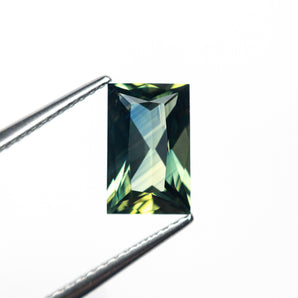 Misfit - 2.14ct Green Rectangle Brilliant Cut Sapphire Hidden Misfit Diamonds 