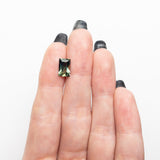 Misfit - 2.14ct Green Rectangle Brilliant Cut Sapphire Hidden Misfit Diamonds 