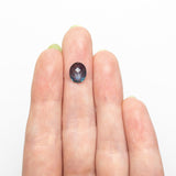Misfit - 1.75ct Blue Oval Rosecut Sapphire Hidden Misfit Diamonds 