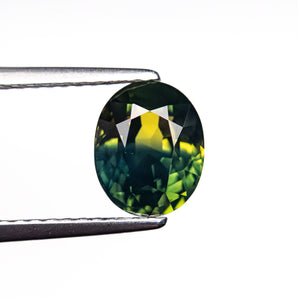 Misfit - 1.99ct Bi-Color Oval Brilliant Cut Sapphire Hidden Misfit Diamonds 