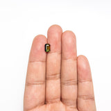 Misfit - 1.55ct Bi-Color Cut Corner Rectangle Step Cut Sapphire Hidden Misfit Diamonds 