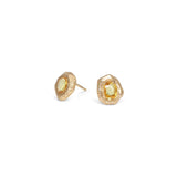 18K Freeform Stud Earring in Yellow Sapphire Earrings Page Sargisson 