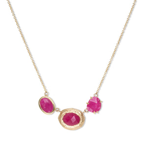 18K Triple Ruby Necklace necklaces Page Sargisson 