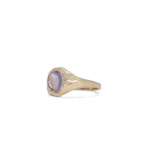 18K Signet Ring in Lavender Sapphire Rings Page Sargisson 