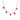 18K Five Stone Necklace in Ruby Necklace Page Sargisson 