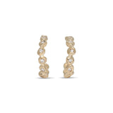 18K Diamond Dot Hoops Medium Earrings Page Sargisson 