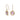 18K Freeform Drop Earring in Deep Pink Sapphire Earrings Page Sargisson 