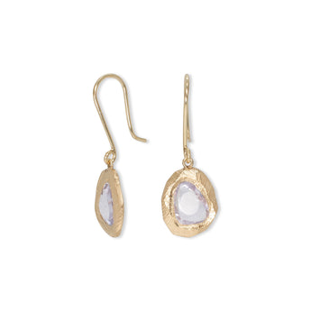 18K Freeform Drop Earring in Lilac Purple Sapphire earrings Page Sargisson 