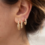 18K Diamond Dot Hoops Small Earrings Page Sargisson 