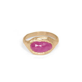 18K Signet Ring in Ruby Rings Page Sargisson 