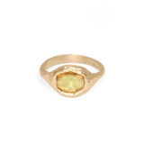18K Signet Ring in Yellow Sapphire Rings Page Sargisson 7 