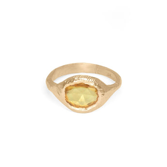 18K Signet Ring in Yellow Sapphire Rings Page Sargisson 7 