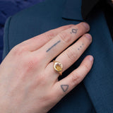18K Signet Ring in Yellow Sapphire Rings Page Sargisson 
