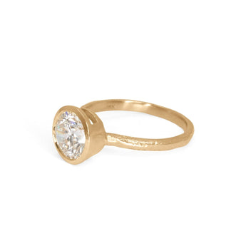 18K Atlantic Engagement Ring with 1.75ct Lab Grown Diamond Engagement Ring Page Sargisson 