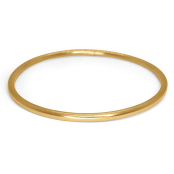 18K Rava Flexible Bangle 3mm wide Bracelet Silver Mountain Jaipur 