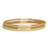 18K Rava Flexible Bangle 3mm wide Bracelet Silver Mountain Jaipur 