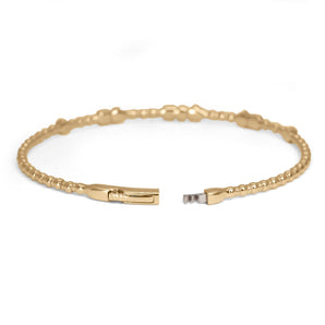 14K Nine Diamond Bracelet Flexible Bracelet Osiyan Grace Jewelry 