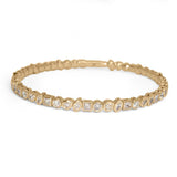 14K Mixed Diamond Bracelet Flexible Bracelet Osiyan Grace Jewelry 