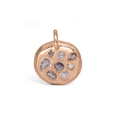 18K Rose Gold Mosaic Tablet Pendant in Pink Diamonds Necklace Page Sargisson 