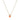 18K Gold Oval Gemstone Slider Necklace Necklace Page Sargisson Poppy Red Sapphire 