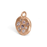 18K Rose Gold Mosaic Tablet Pendant in Pink Diamonds Necklace Page Sargisson 