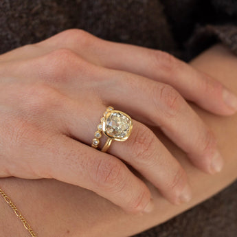 18K Madison Engagement Ring with 5.50CT Antique Diamond Engagement Ring Page Sargisson 