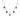 18K Five Stone Necklace in Blue Sapphire Necklace Page Sargisson 
