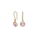 10K Semi-Precious Stone Drop Earrings in Pink Sapphire Earrings Page Sargisson 
